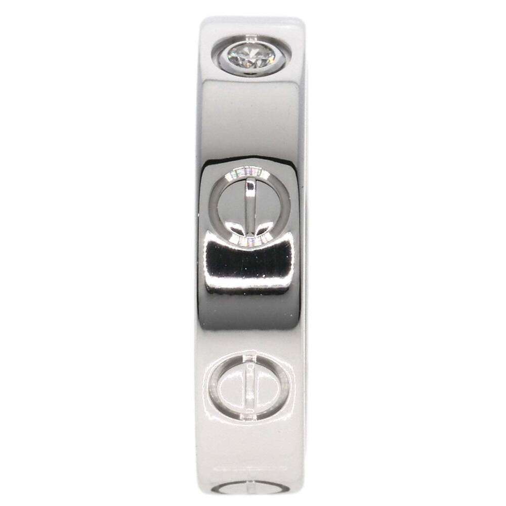 CARTIER 18k Silver Diamond Love Ring #47 - Picture 3 of 8